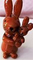 Ostern Hasenmutter Handmodeliert Keramik
