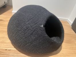 Katzenhöhle Filz LucyBalu PEBBLE, Schwarz