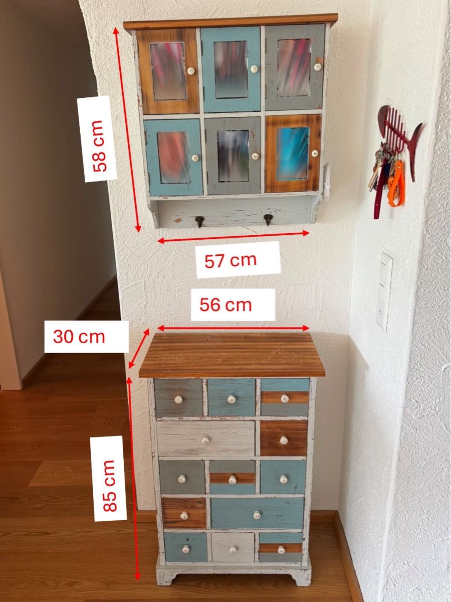 Kommoden: 2 Teilige Shabby Chic Kommode – Gebraucht aus Brunnen von Raffi017 1