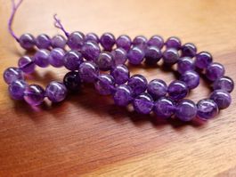 1 Strang Natürliche 5A Amethyst Stein Perlen 10 mm