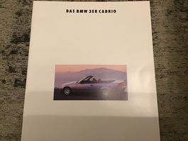 BMW 3er Cabrio Verkaufsprospekt 1993
