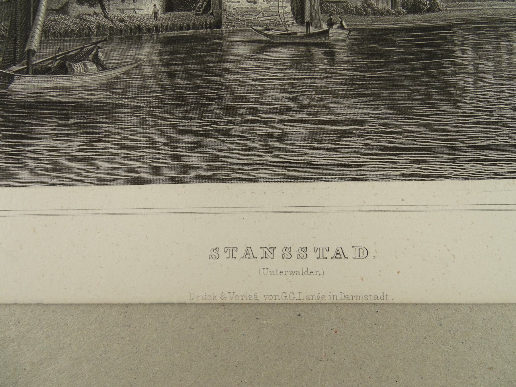 Incisioni: STANSSTAD, STAHLSTICH NACH ROHBOCK 1870 – Usato da Grüningen venduto da Kartensammler 7