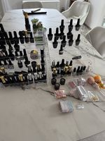 acryl nagelhalter 2 stück mit zubehör
