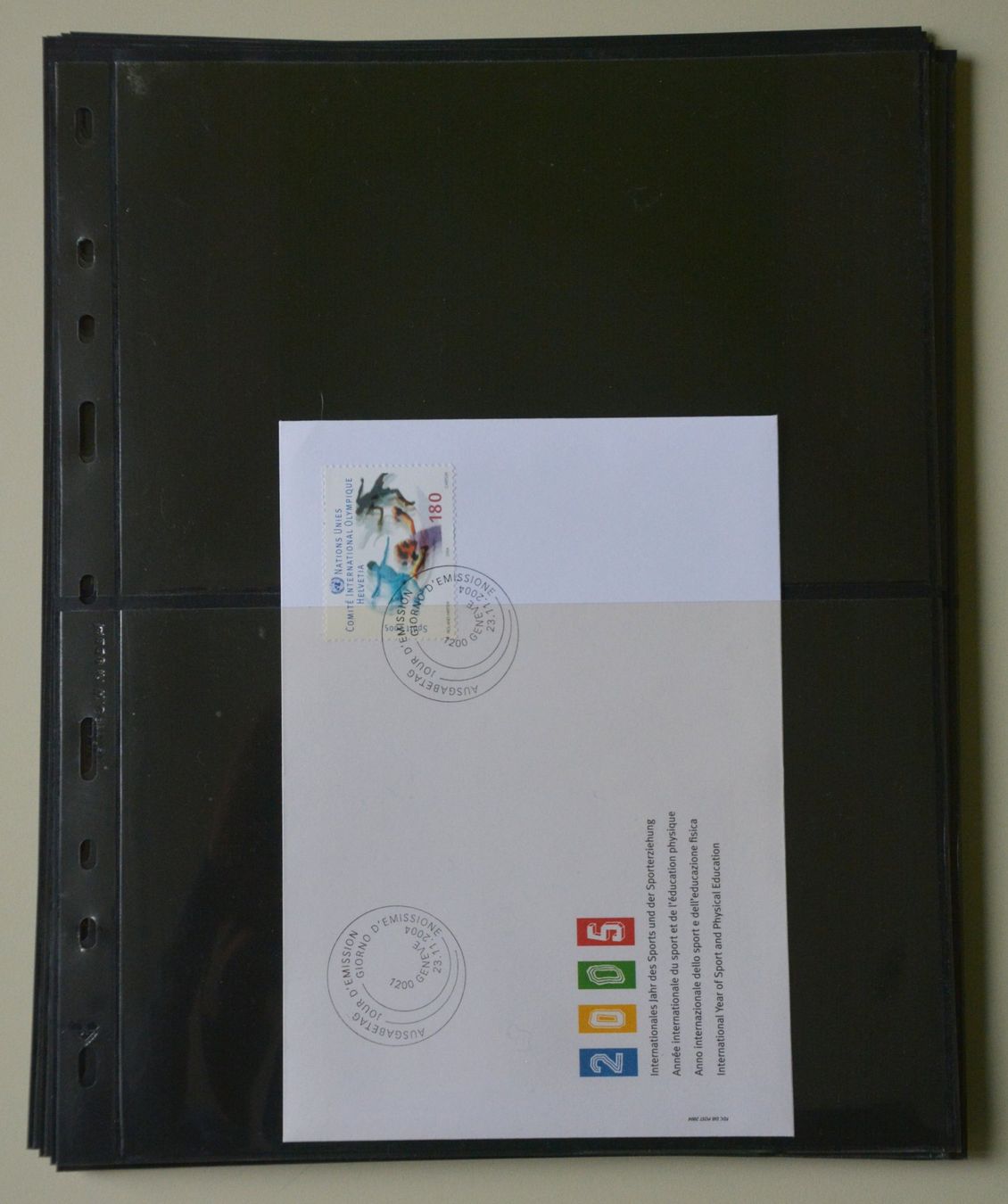 Alben: 14 vergilbte OPTIMA FDC-Einsteckhüllen – Gebraucht aus Niederhasli von Bruredi57 1