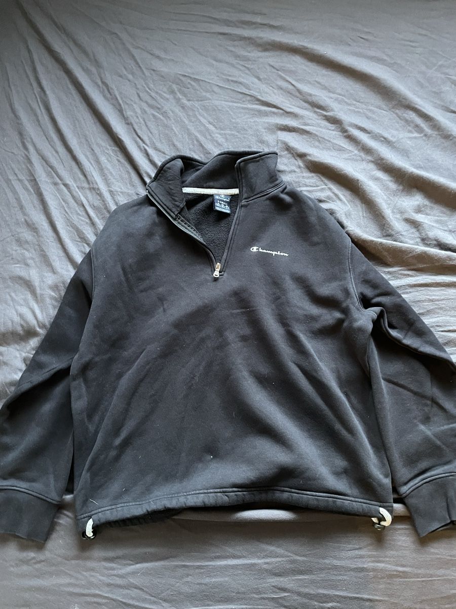 Champion Pullover & Sweatshirts: Champion Half-Zip Pullover schwarz Grösse XS – Gebraucht aus Spreitenbach von dar_26yd