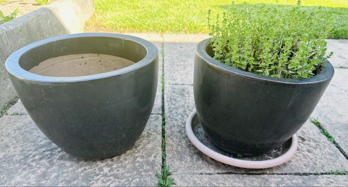 Blumentöpfe: Blumentopf aus Keramik x 2 – Gebraucht aus Volketswil von Frenc77 2