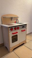 Spielküche Hape aus Holz weiss rot gebrauchter Zustand