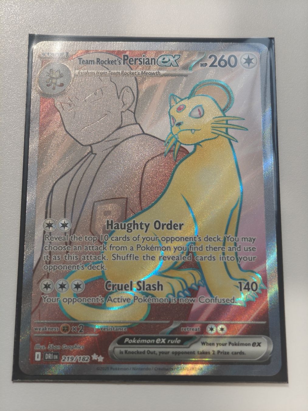 Pokémon Carte collezionabili: Team Rocket's Persian EX 219/182 EN – Nuovo (secondo la descrizione) da Therwil venduto da Cordachu_Trade