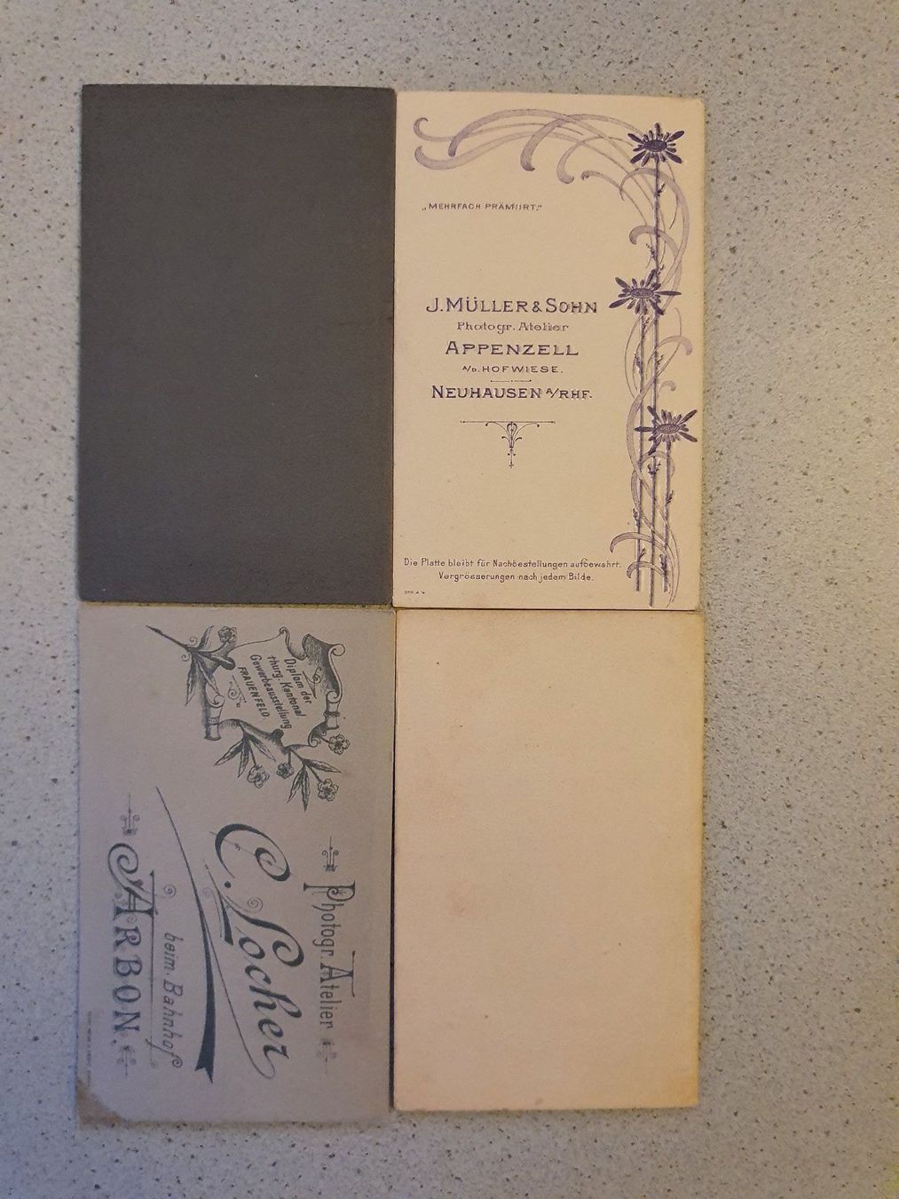 Poster & Bilder: 4 antike Kartonfotos/Kinder/Kommunion – Gebraucht aus Glattfelden von sessa123 1