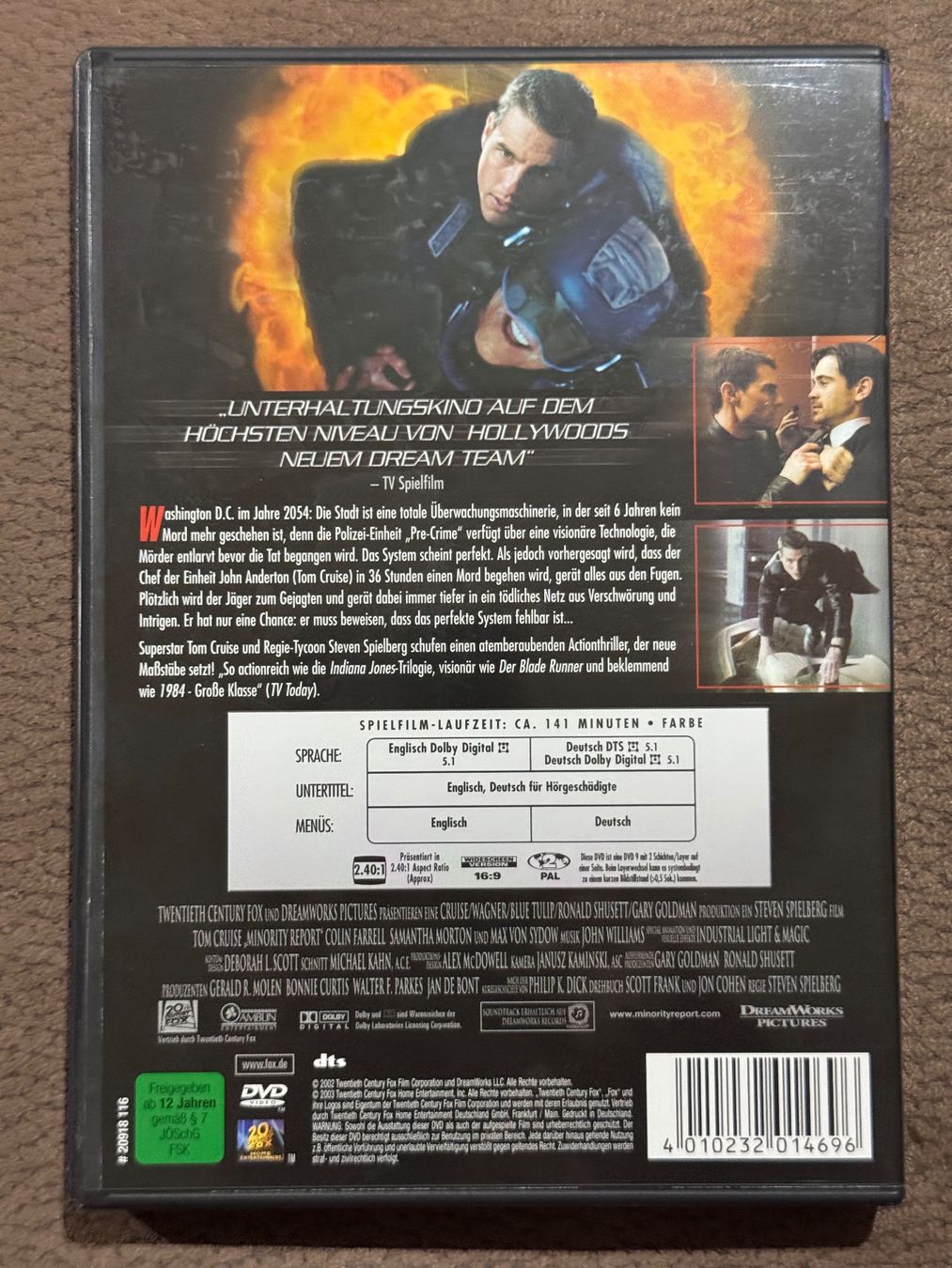 Alle DVDs: Minority Report – Gebraucht aus Dietikon von MuNathy 2