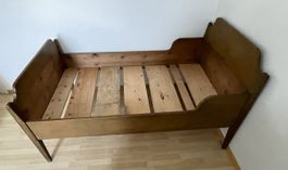 Holzbett antik Tannenholz mit Matratze Top Zustand!