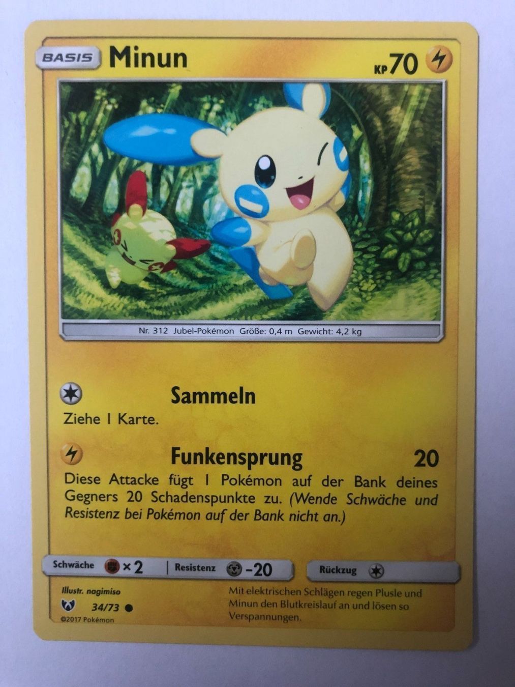 Pokémon Carte collezionabili: Minun - Pokemon - TCG DE – Nuovo (secondo la descrizione) da Nussbaumen AG venduto da Pika-Shop