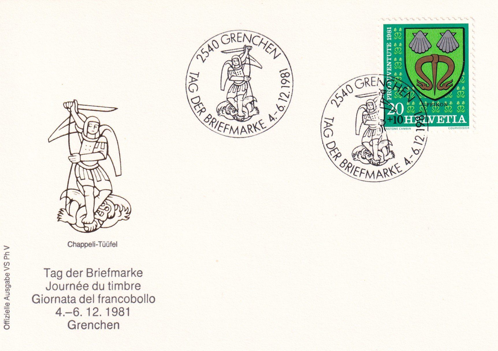 Tutti i francobolli: Tag der Briefmarke 1981 Grenchen 4.-6.12.1981 – Nuovo (secondo la descrizione) da Birsfelden venduto da chr_yq2g 2