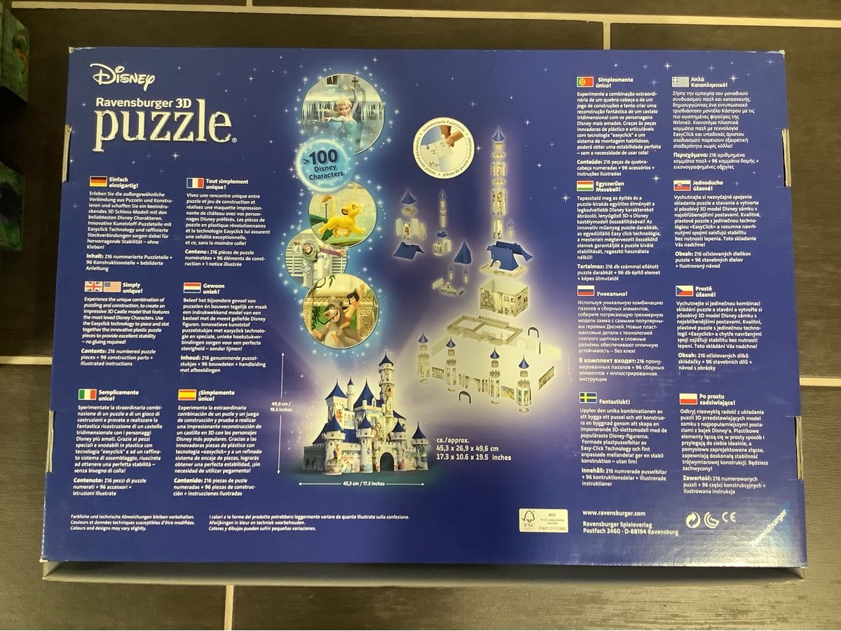 Ravensburger Puzzle: 3D Puzzle Disney Schloss von Ravensburger – Usato da Brugg AG venduto da Sweety_pie 5