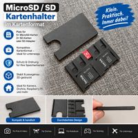 MicroSD- & SD-Kartenhalter im Kartenformat – kompakt