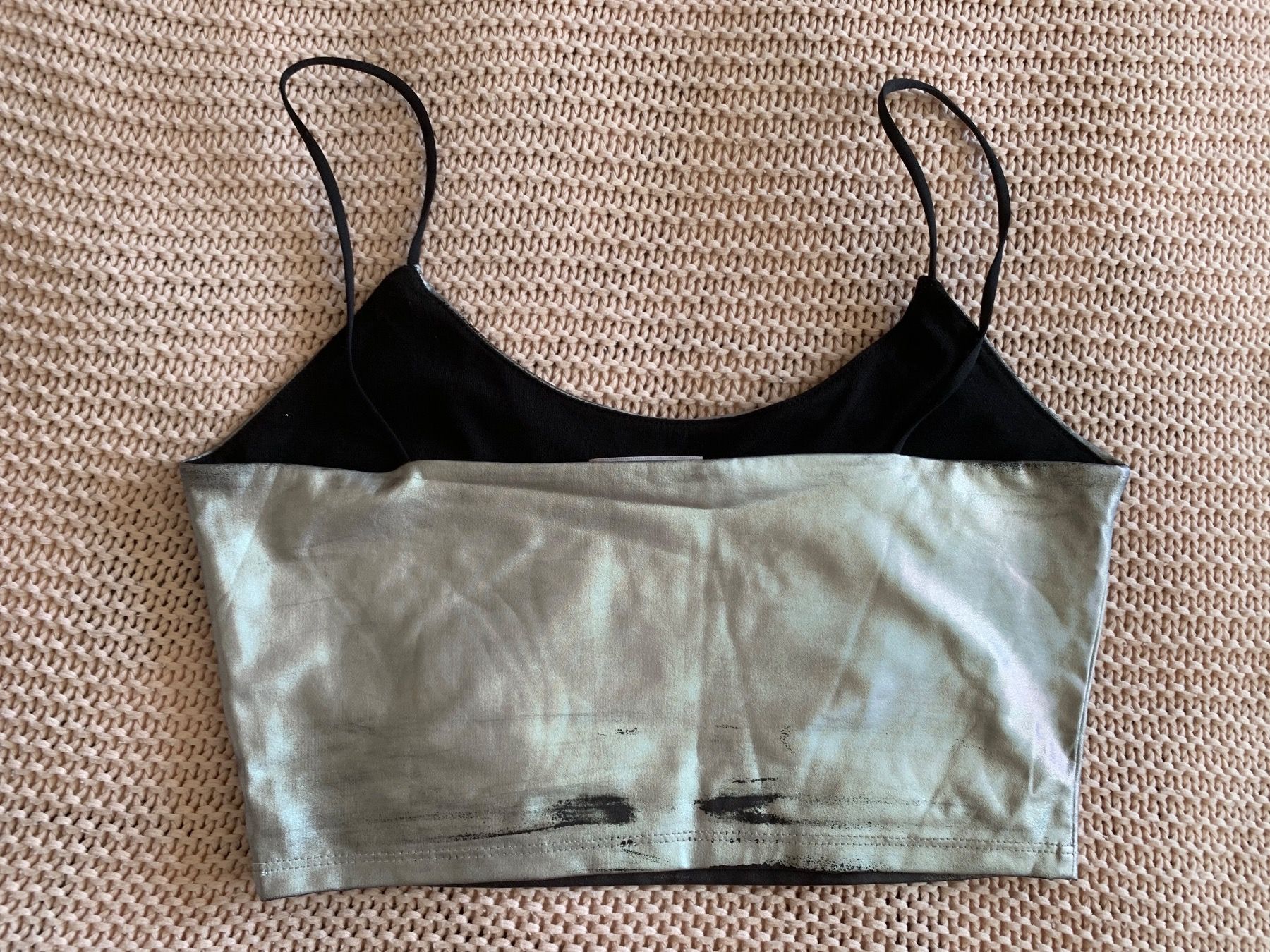 Tally Weijl Camicette, T-shirt & Top: Crop top argenté – Difettoso da Montreux venduto da iza_peche8 2