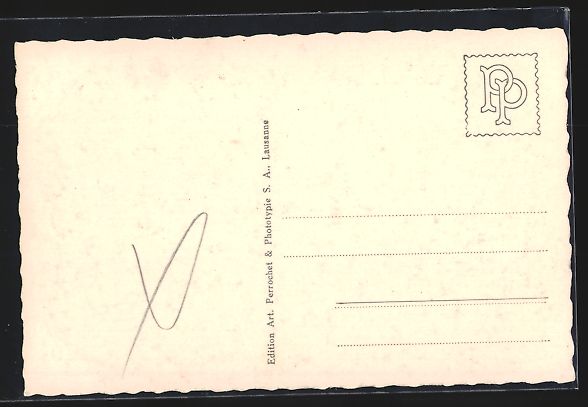 Cartoline postali: Evolène, Strassenpartie mit Anwohnern – Usato da Berlin venduto da bartko-reher 1