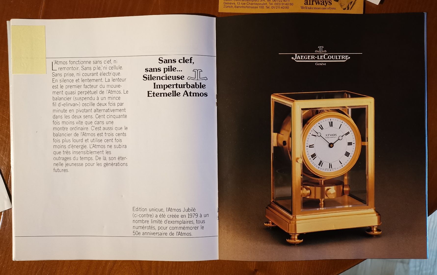 Jaeger-Lecoultre Orologi da terra & Orologi da parete: Atmos 50th Full Set / TOP – Usato da Farvagny-le-Grand venduto da CollectibleWatches 8