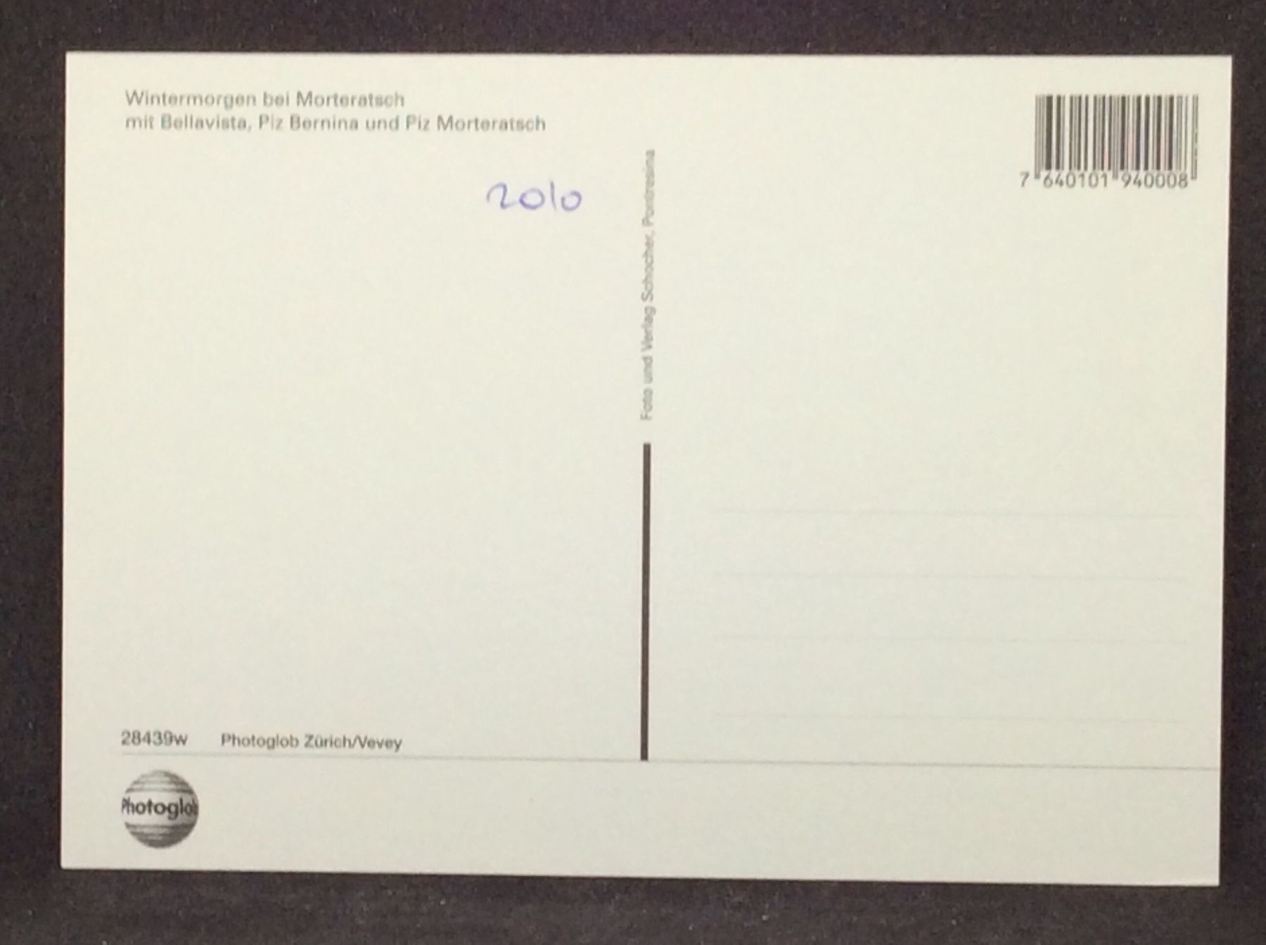 Cartoline postali: Wintermorgen bei Morteratsch – Usato da Widnau venduto da Brusi9 1