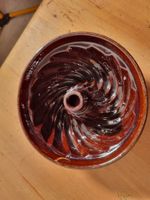 Antike Gugelhopfform, Keramik, braun glasiert, Sammlerstück