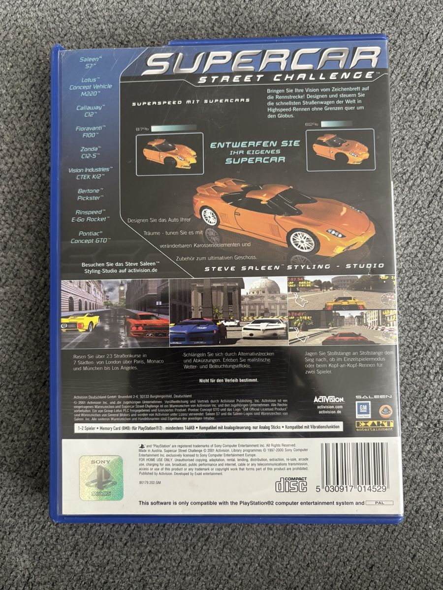 Giochi: Supercar Street Challenge PS2 – Usato da Urdorf venduto da leoale 1