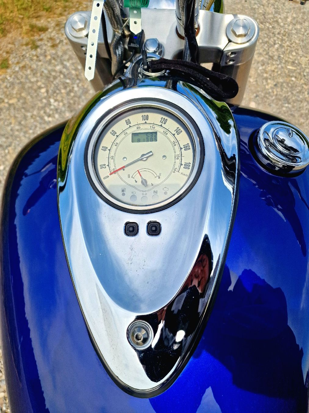 Yamaha Chopper: Yamaha XV1600 Blue Tribal Custom – Usato da Winterberg ZH venduto da maho66 4