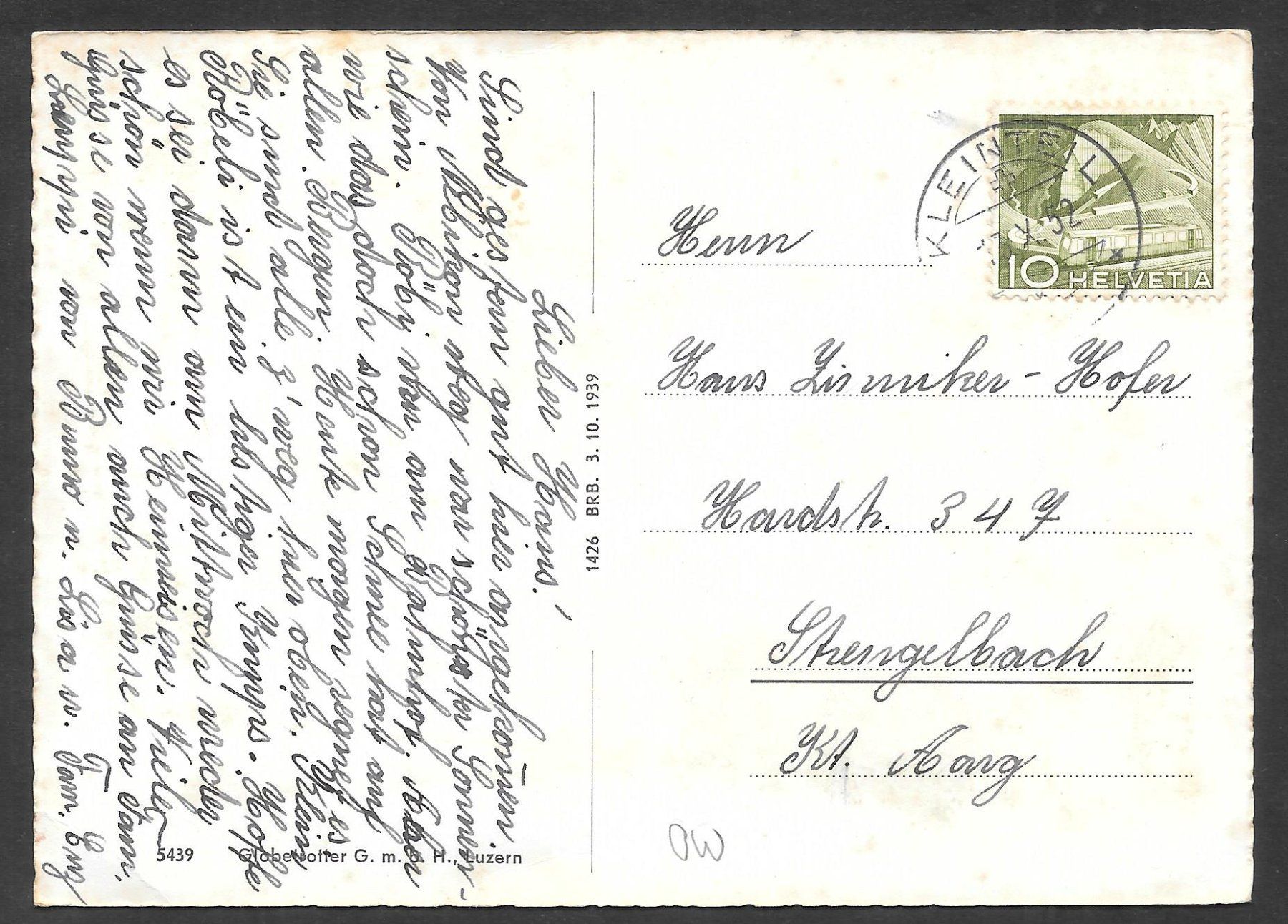 Cartoline postali: Giswil Flugaufnahme – Usato da Olten venduto da clotaldi 1