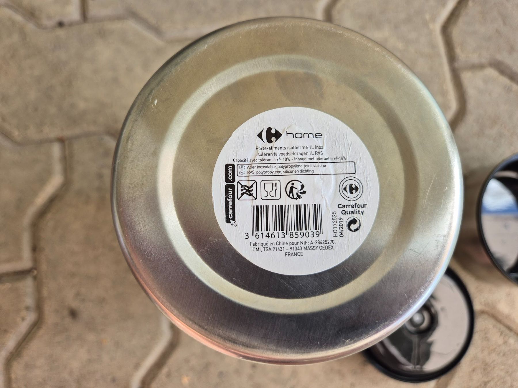 Trinkflaschen & Thermosflaschen: Edelstahl-Thermosflasche 1L, Carrefour – Gebraucht aus Uitikon Waldegg von AnjS27 3
