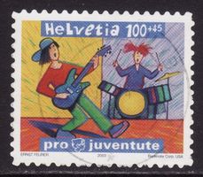 Pro Juventute SBK-Nr. 372B (Zukunftsmusik 2003) gestempelt