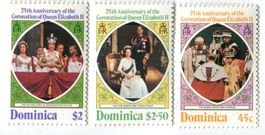 Briefmarken "Königin Elisabeth II". Dominica