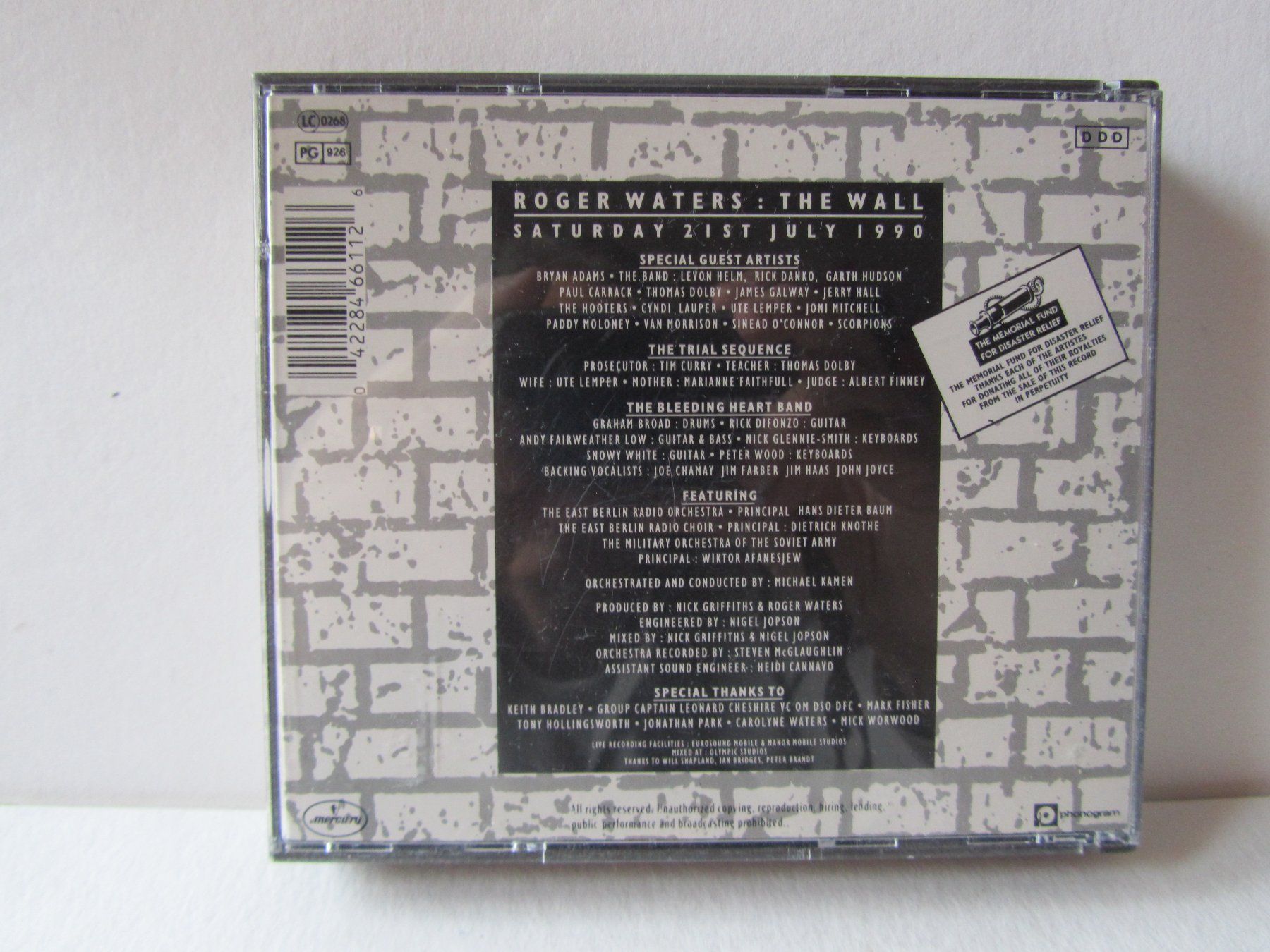 CDs: CD The Wall - live in Berlin - Roger Waters - Doppel-CD – Gebraucht aus Weiningen ZH von dietsch57 1