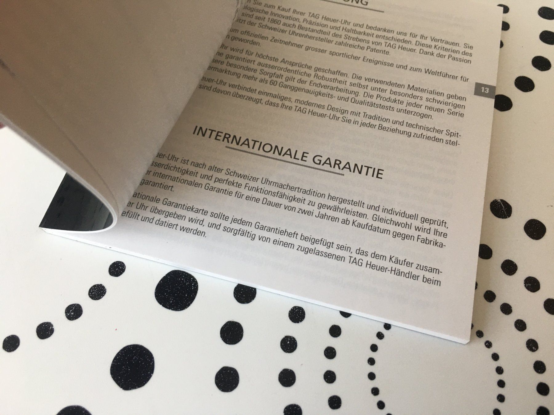 Documenti: TAG HEUER ORIGINAL - OPERATING INSTRUCTIONS - BOOKLET !!! – Usato da Epalinges venduto da dream-watch 5
