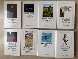 8 Diogenes Taschenbücher diverse Autoren guter Zustand