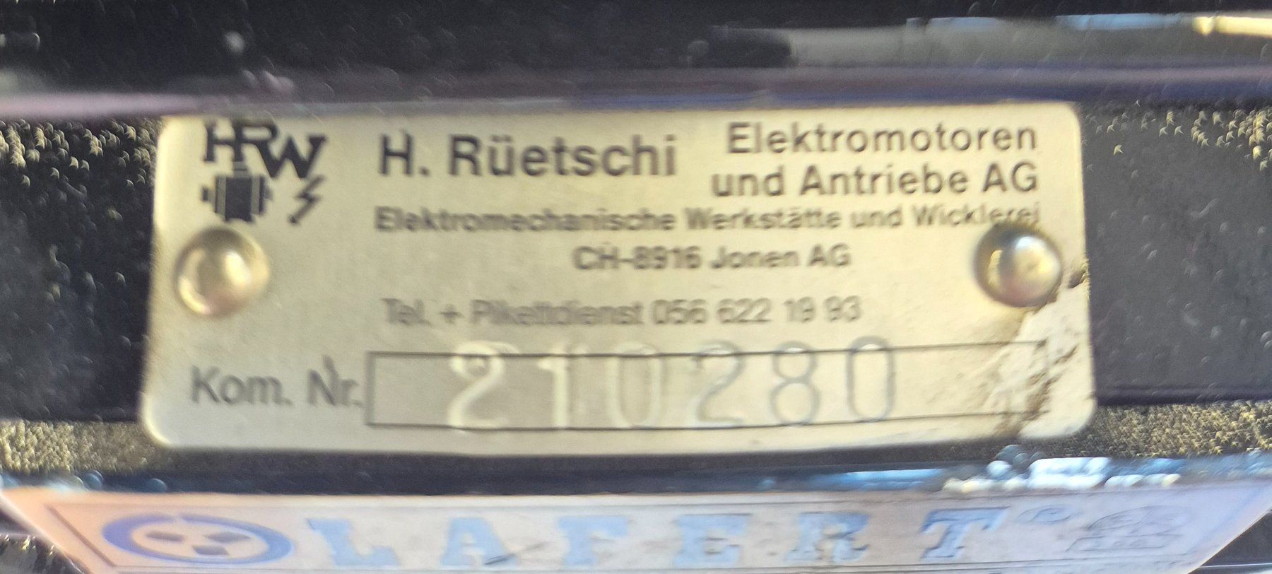 Motori: LAFERT 3 Phasen Elektromotor – Usato da Bremgarten AG venduto da Osella5 5