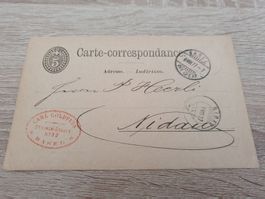 Postkarten Ganzsache Carl Goldfuss Basel
