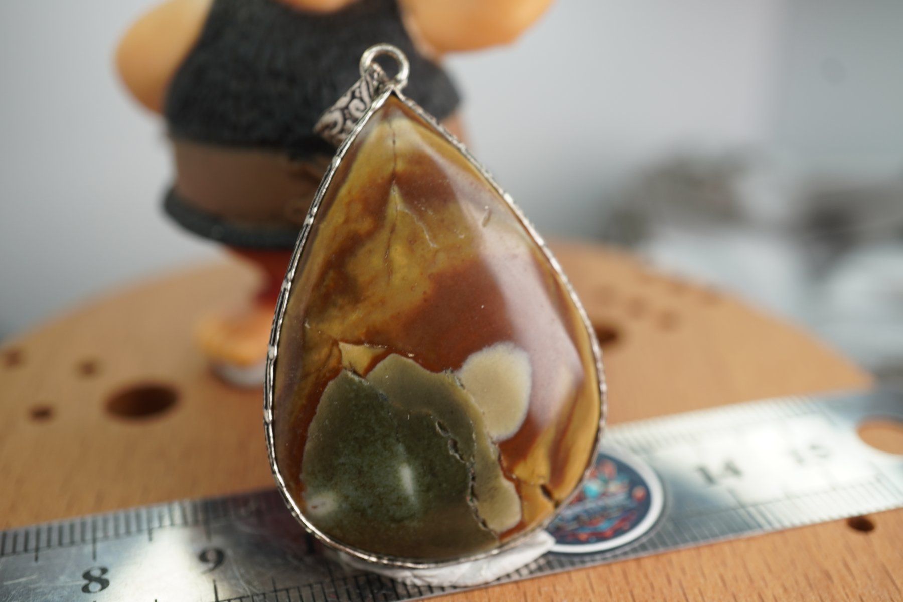 Mineralien & Heilsteine: Polychrom Jasper           Anhänger  Räumung – Neu und originalverpackt aus Eschenbach SG von topstone