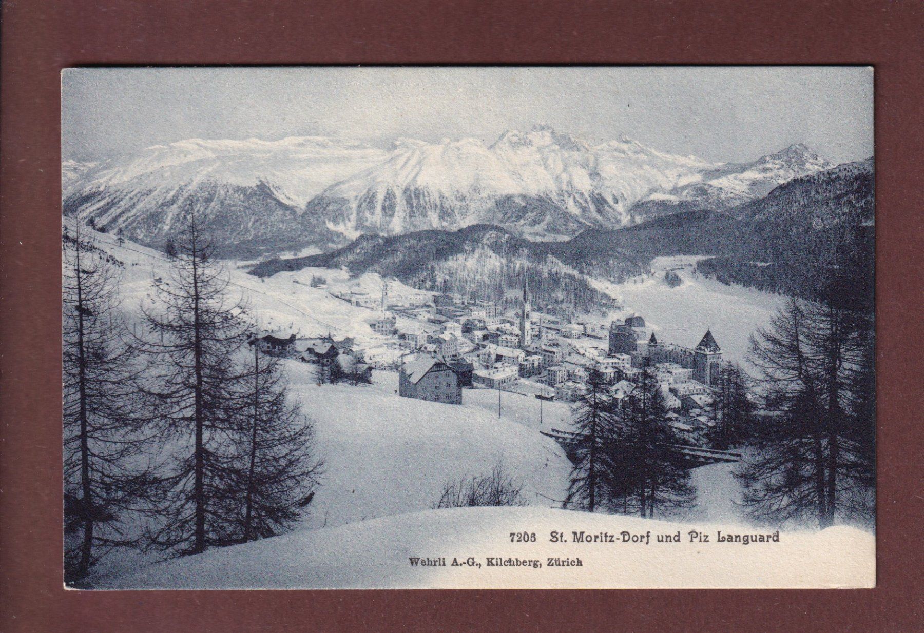 Ansichtskarten: ST. MORITZ-DORF - Piz Languard – Gebraucht aus Pully von nicecards-shop