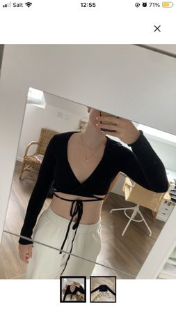 Boléro noir manches longues taille S état neuf