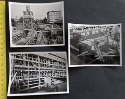 Baustelle der Firma Locher & Cie Zürich, ca, 1940/3 Photos