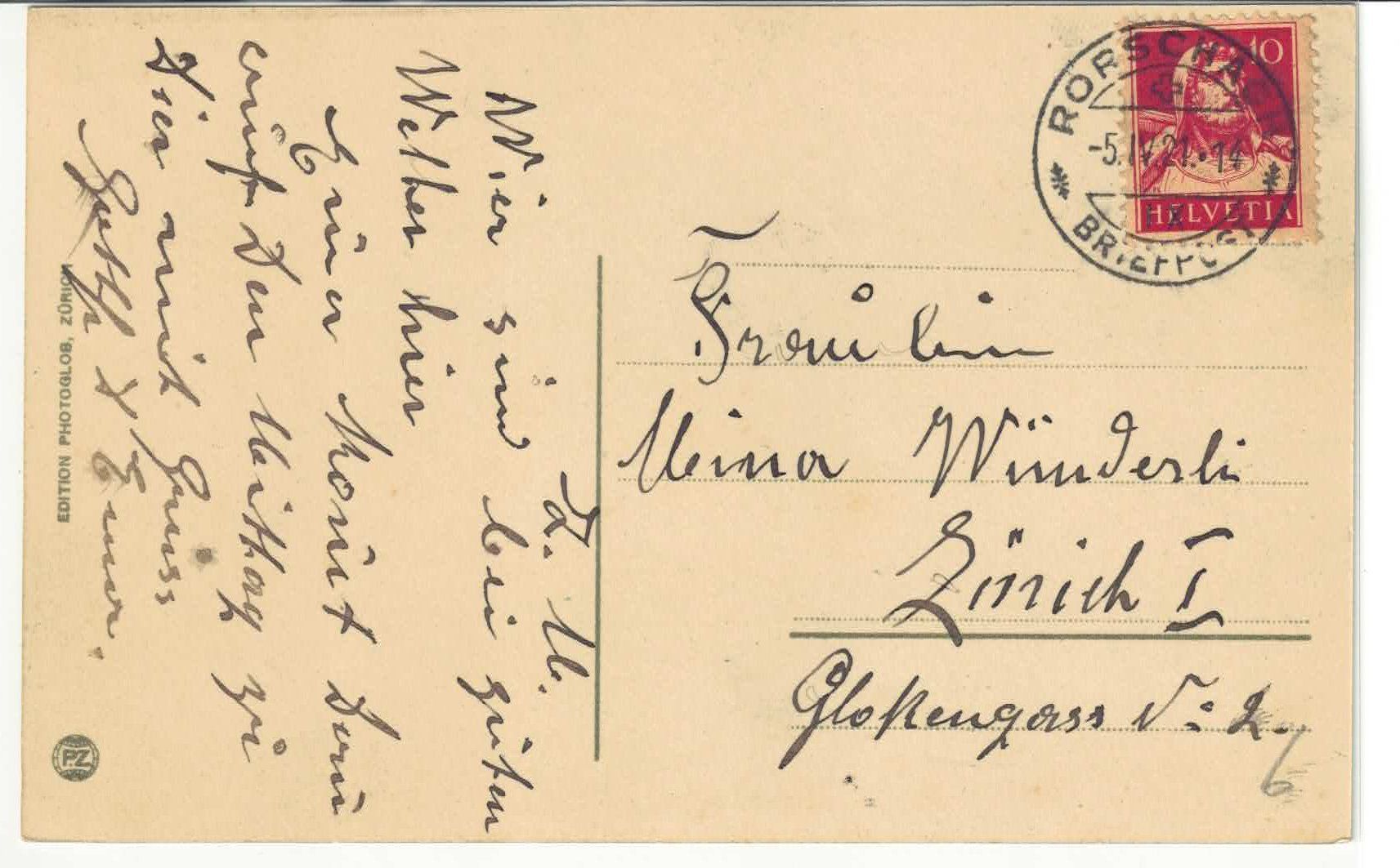 Cartoline postali: Rorschach - Generalansicht - Litho – Usato da Ettingen venduto da Kartenplanet 1