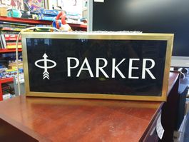 Parker Stifte Vintage Leuchtreklame 66 X 30 X 10 cm dick