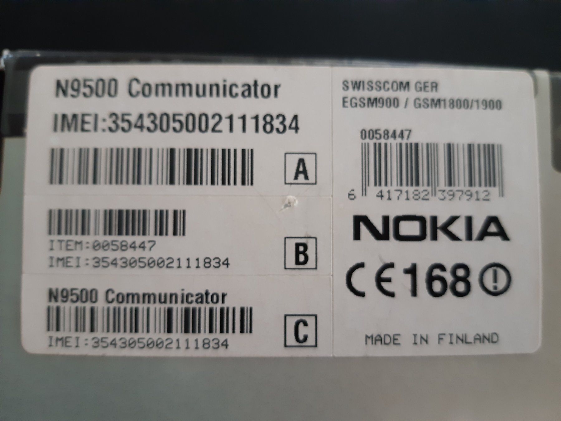 Nokia Telefoni cellulari / Smartphones: Telefon Nokia 9500 Communicator – Nuovo e nell'imballaggio originale da Brütten venduto da Beat8311 7