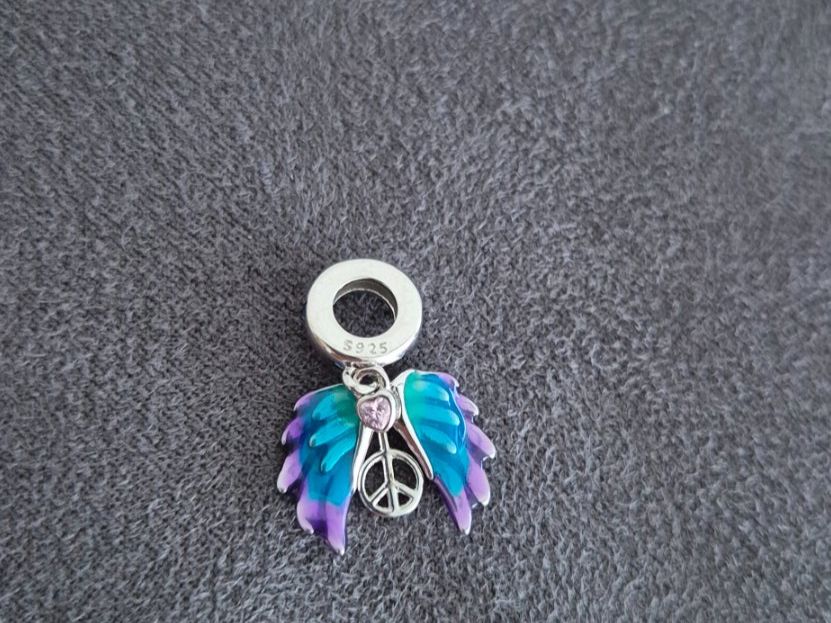 Anhänger: Silber Charm Peace +Garantie – Neu (gemäss Beschreibung) aus Rotkreuz von Carbone_Bijou-Shop