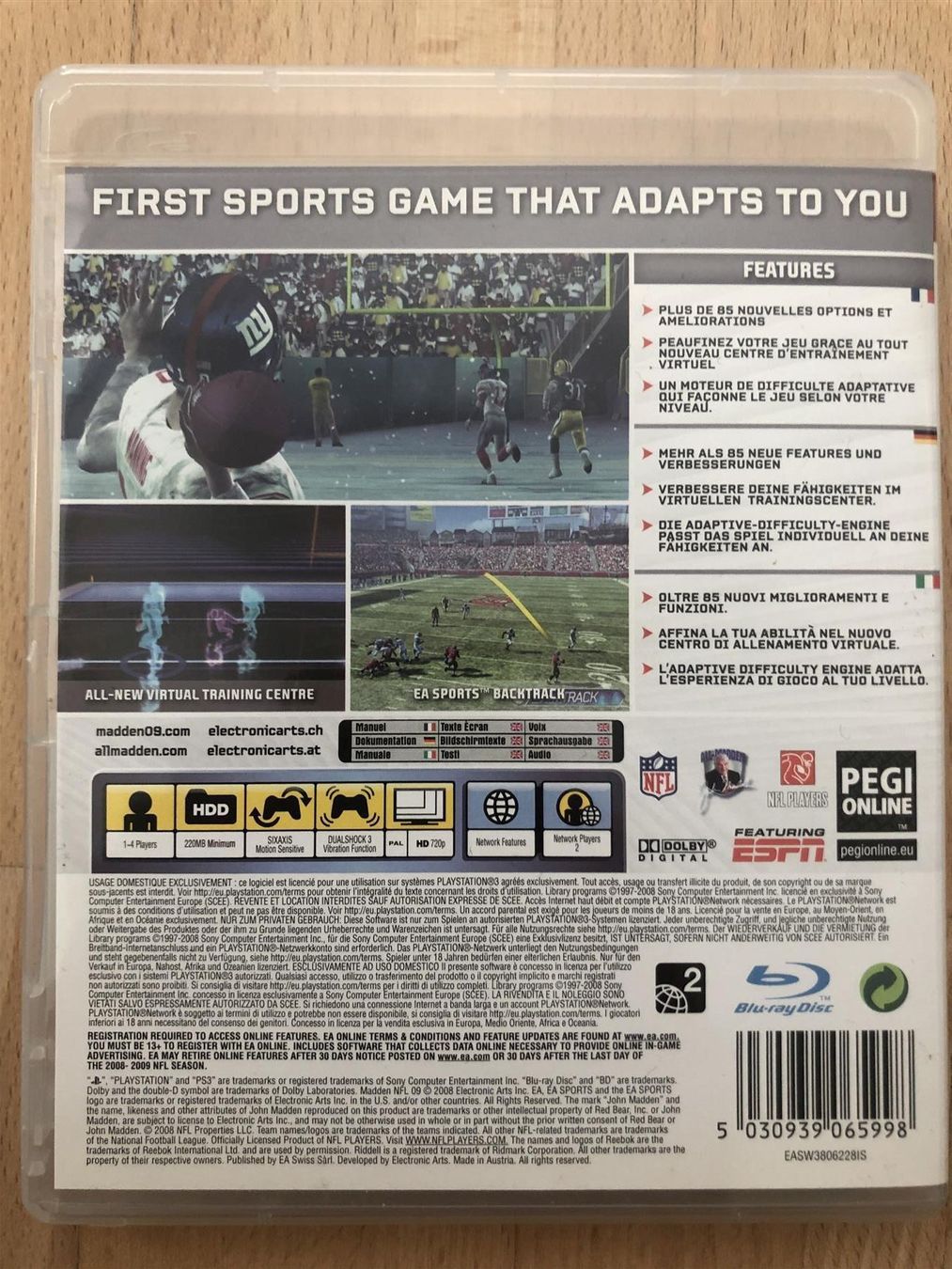 Giochi: Madden 09 - PS 3 – Usato da Nussbaumen AG venduto da Pika-Shop 1