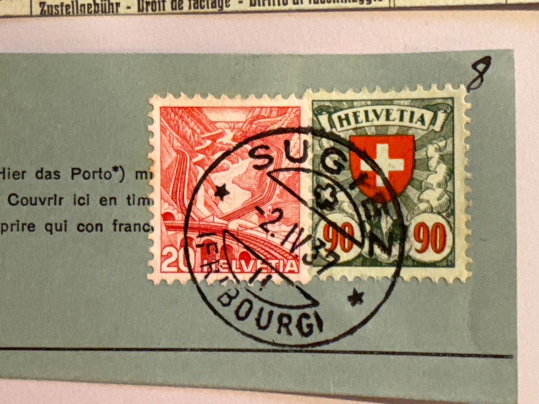 Alle Briefmarken: 1937 Altschweiz, gestempelt – Gebraucht aus Küssnacht am Rigi von SUOMIMASTER 1