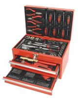 M 243 ) Bestückte Werkzeugbox, 155-tlg Neu