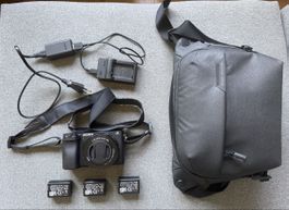 Sony Alpha 6400 + 16-50mm OSS + 3 Sony Akkus Top Zustand