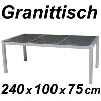 Granittisch 240 cm - Gratis Versand