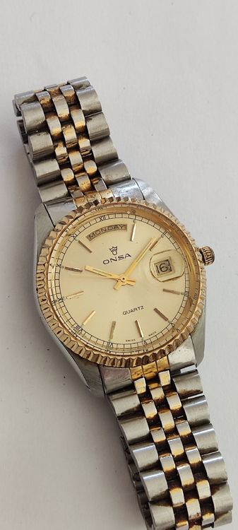 Onsa Day-Date Herrenuhr mit Jubilee Armband | Kaufen auf Ricardo