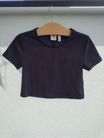Adidas Crop Top Damen dunkelblau Grösse S guter Zustand